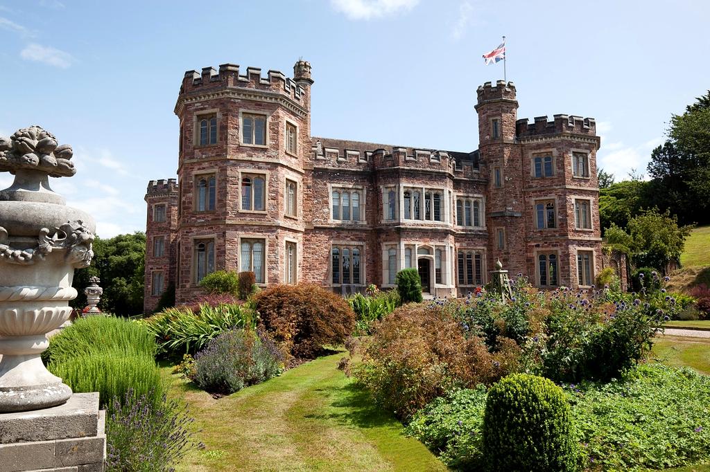 Lush jungle canopy with futuristic tree houses