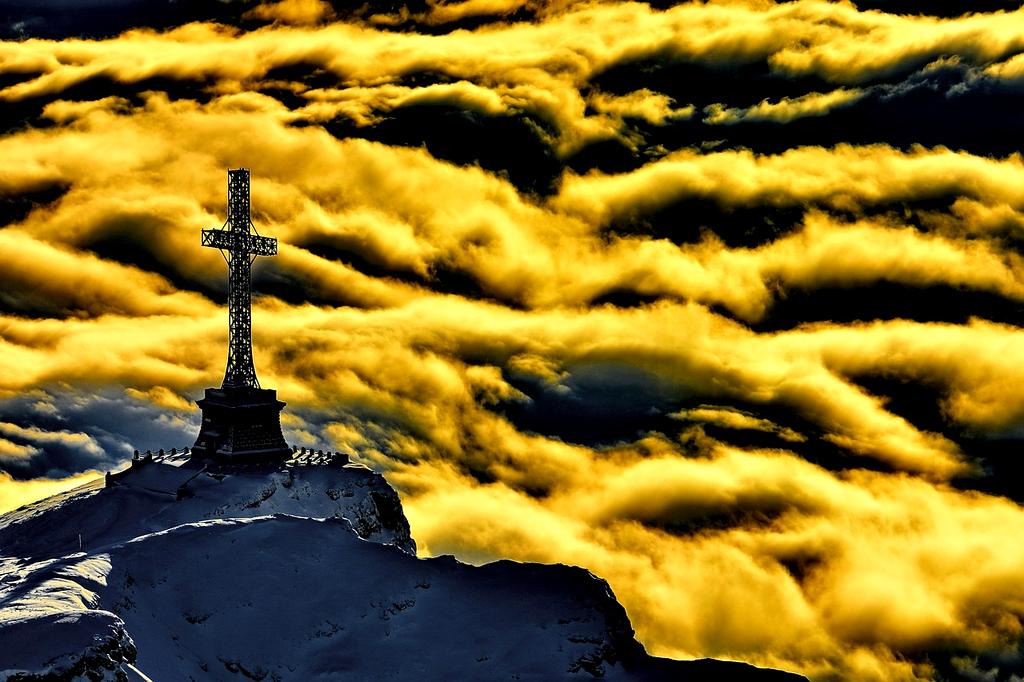 Sunrise view from mountain top